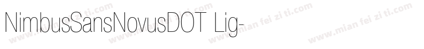 NimbusSansNovusDOT Lig字体转换